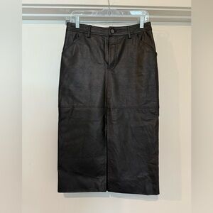 Sanctuary Black Faux Leather Skirt